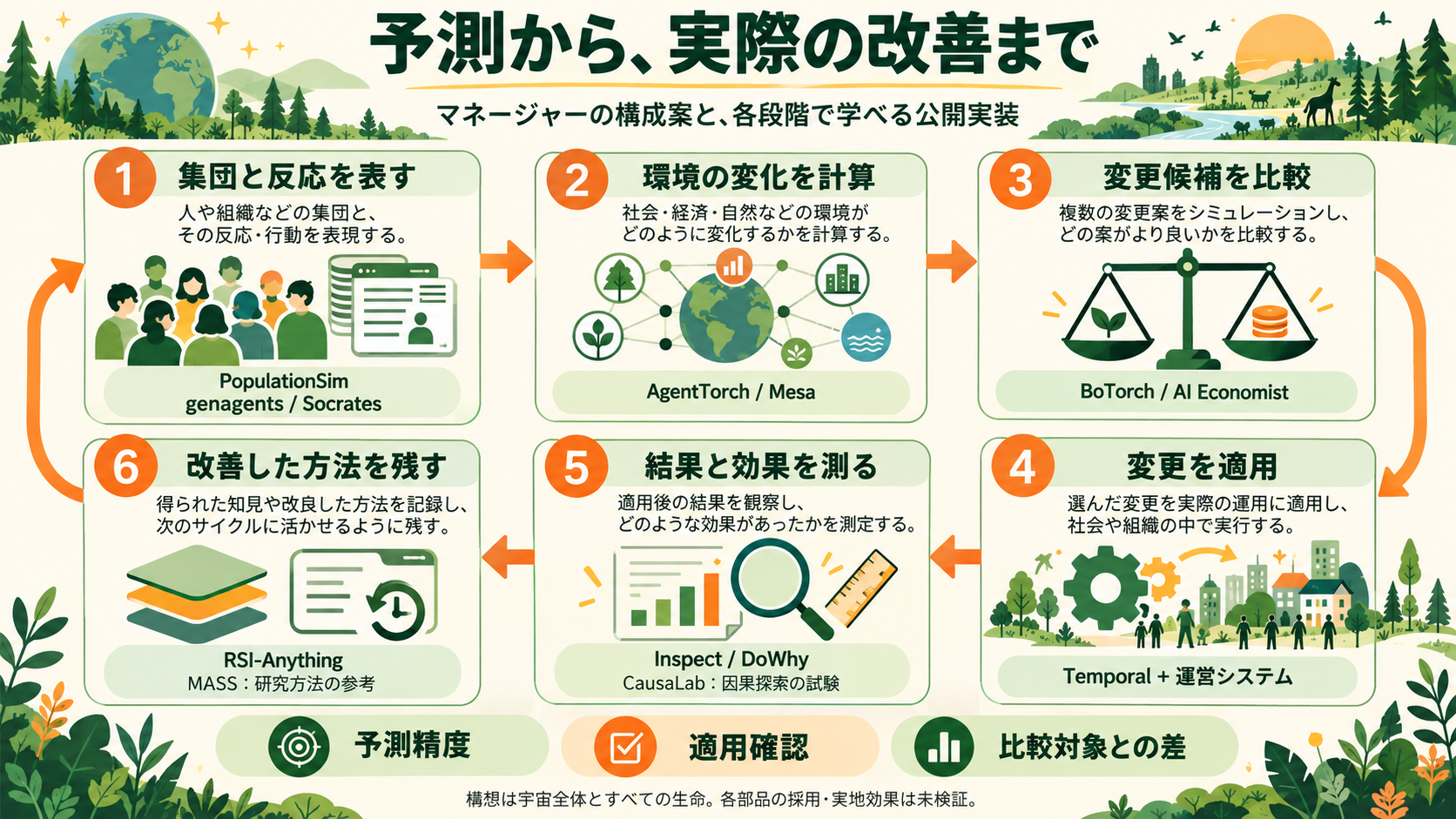 各段階と学べる公開実装